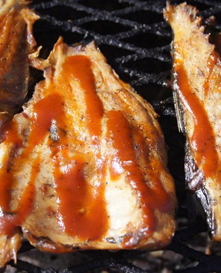 Smoked mullet. Photo by Robin Draper.