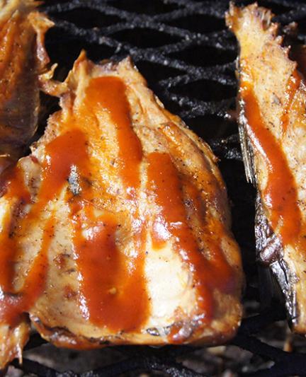 Smoked mullet. Photo by Robin Draper.