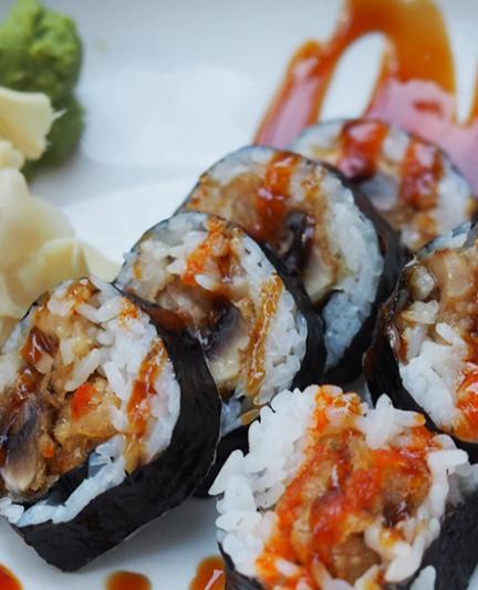 The Shroomy roll from Tsunami [Photo: Lauren Jackson]