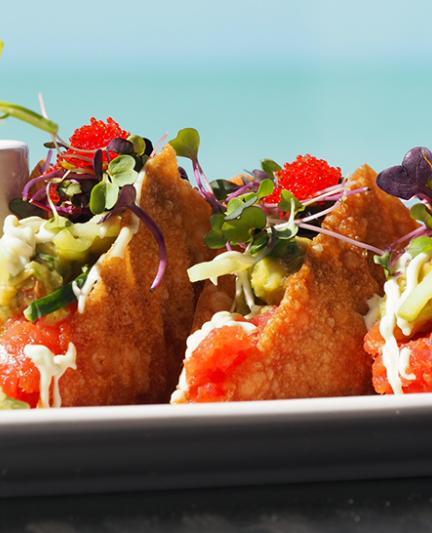 Tuna tacos from Fins at Sharky’s (Photo: Lauren Jackson)