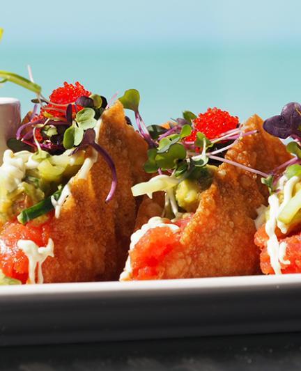 Tuna tacos from Fins at Sharky’s (Photo: Lauren Jackson)