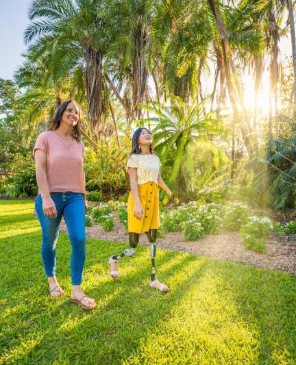 mom and daughter at selby gardens