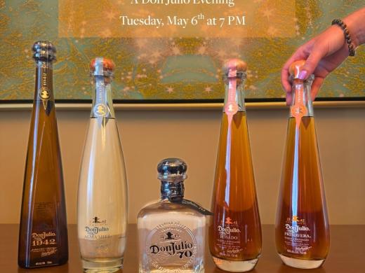 Promo featuring Don Julio selections to be sampled
