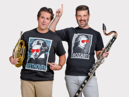 Joshua Horne, Co-Principal Horm and Calvin Falwell, bass clarinet