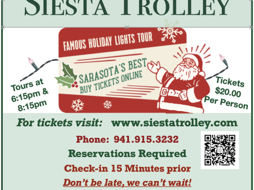 Siesta Trolley Holiday Tour of Lights 