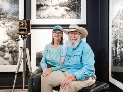 Clyde and Niki Butcher in their Venice, FL Gallery