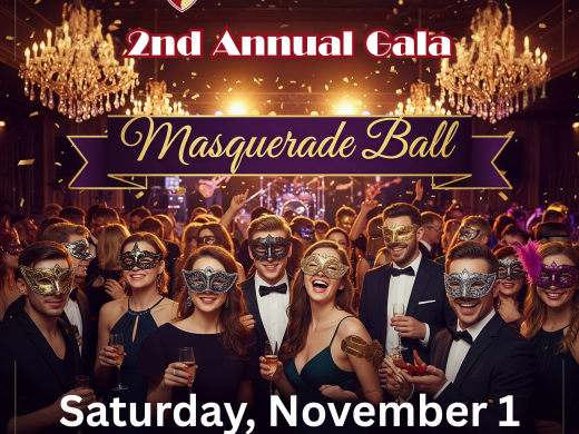 Poster for Rise Above Performing Arts' 2nd Annual Gala, A Masquerade Ball