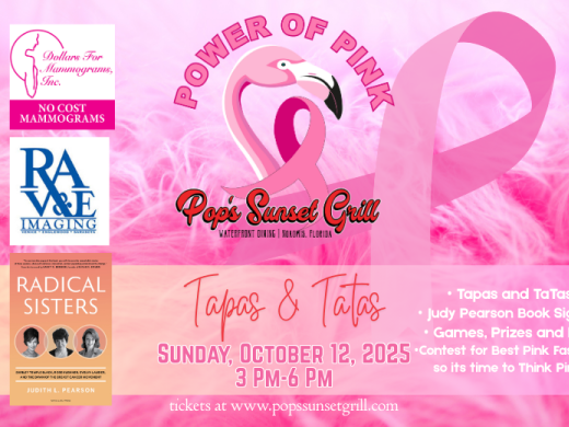 Pink invitation for fundraising event