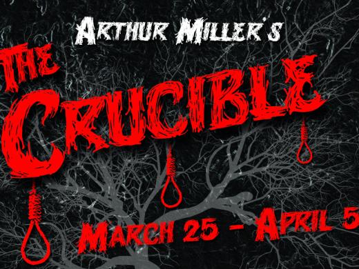 The words "The Crucible" with dates March 25th-April 05 2026