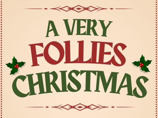 The words "A Very Follies Christmas" 