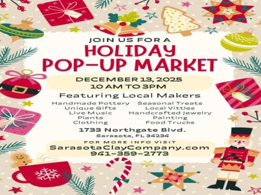 Sarasota Clay Company Annual Holiday Pop-Up Market
