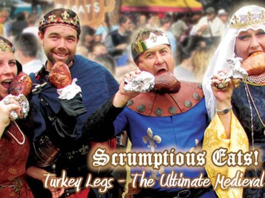 Knights, Kings and Queens enjoy Turkey Leg  