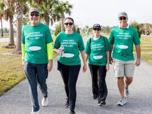 On March 28, hundreds of community members will again participate in All Faiths Food Bank’s Walk to End Summer Hunger, this year being held at Riverview High School