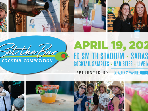 Bartenders from Sarasota-Manatee Originals restaurants compete during Set the Bar, a cocktail and culinary competition celebrating local hospitality talent.