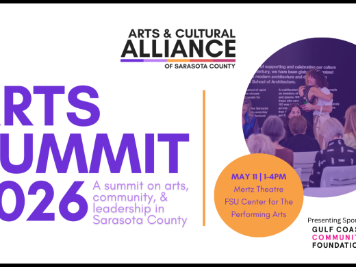 Arts Summit 2026 Save the Date for May 11, 2026 Graphic