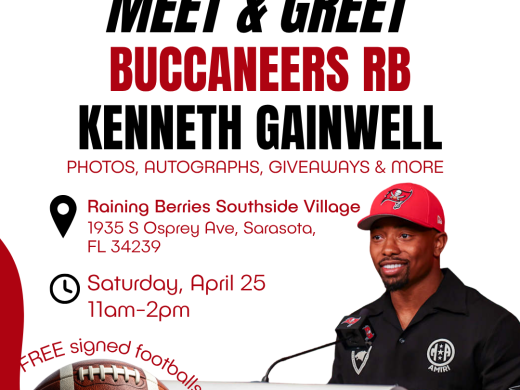 Meet and Greet Buccaneers Running Back, Kenneth Gainwell. 