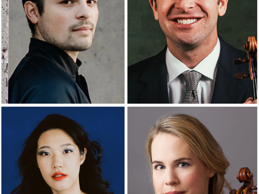 four musicians perform in Voice of the Cello concert