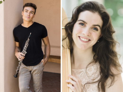 Oboe and harp are part of Baroque Treasures