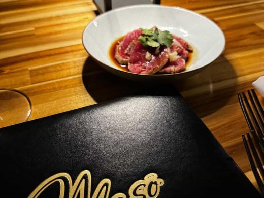 Tuna Crudo and Maso Menu