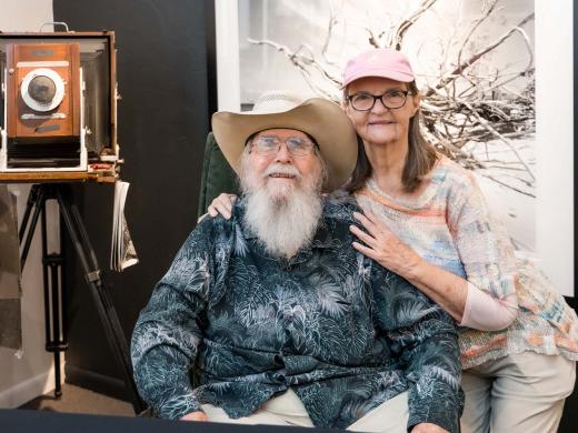 Clyde and Niki Butcher in their Venice, FL Gallery