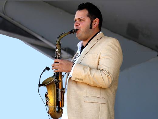 Rafael "Ruffus" Silva on saxophone