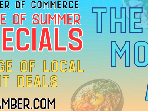 Taste of Summer Specials, the whole month of August. Take advantage of local restaurant deals by visiting venicechamber.com