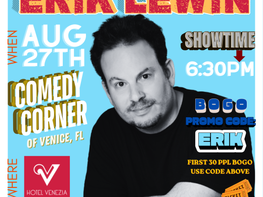 Erik Lewin headlining - Promo code for Bogo tickets. Promo code: ERIK