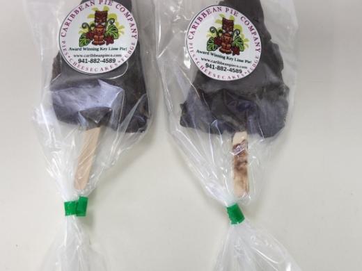 Key Lime Pie on a Stick - Irresistibly delicious chocolate covered Key Lime Pie on a Stick Photo 2