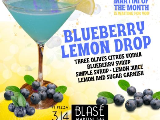 Blase Martini Bar's April Martini of the Month! - Join us to celebrate the month of April with a delicious Blueberry Lemon Drop Martini! Photo 5