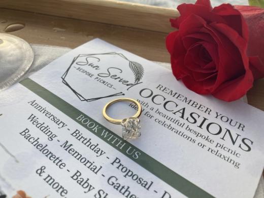 Remember your occasions - Sun Served Bespoke Picnics serves Sarasota and surrounding areas with Luxury picnics, proposals, micro-weddings, anniversaries, room decor, flower boxes, custom gifts, bre... Photo 12