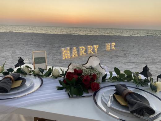 Romantic Beach Proposal - Looking to propose? We curate the scene so you can ask your partner the question of a lifetime in a beautifully styled occasion for your magical moment. Photo 3