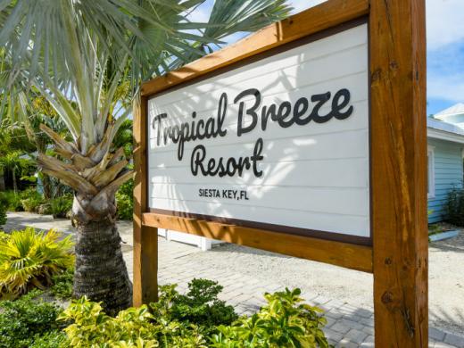 Tropical Breeze Resort Sign - Tropical Breeze Resort Sign Photo