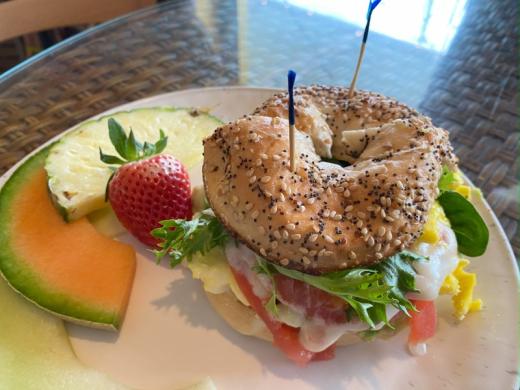 Breakfast Sandwich - Breakfast Breakfast Sandwich on a NY Bagel Photo