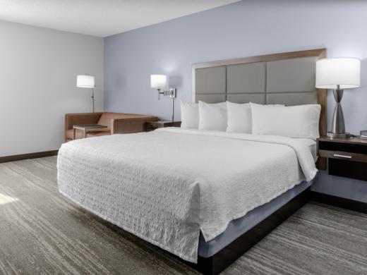 King Room With Sleeper Sofa - Room includes mini fridge and TV. Photo 2