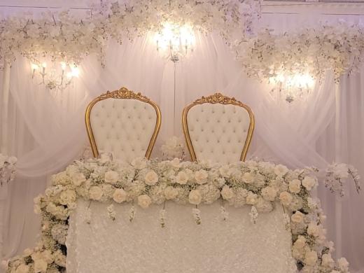 Amalfi Events Design Sweetheart table - A sweetheart table is a small, romantically set table meant specifically for the bride and groom at a wedding reception. Unlike traditional head tables, whic... Photo 4