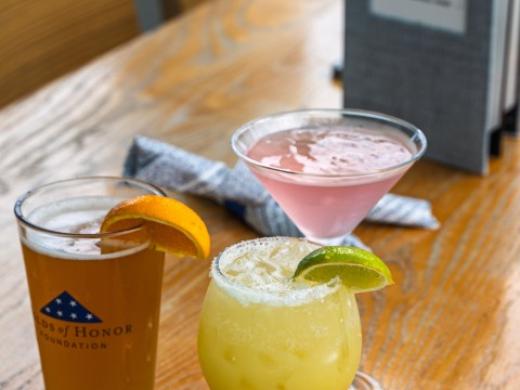 Evie's on the Bay Drinks - Martini, Draft Beer and a Margaritta from Evie's on the Bay. Photo 5