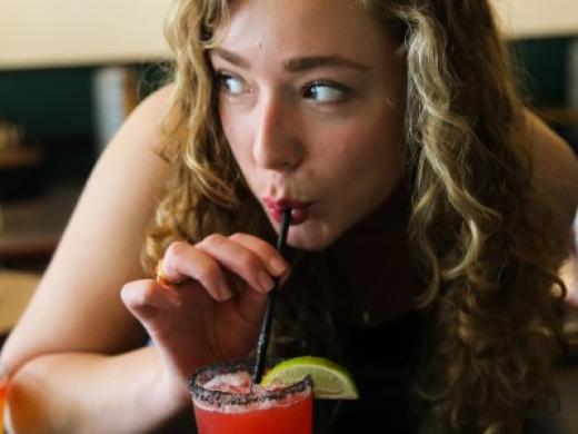 Pie on Main Girl w/Drink Photo 5