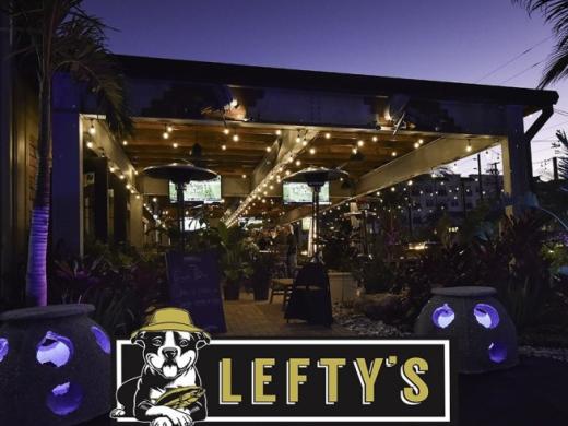 Lefty's Patio at Nighttime Photo 2