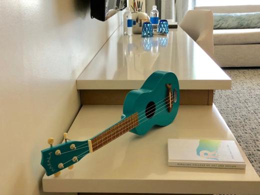 Ukulele - Guests at the Art Ovation Hotel will find ukulele's in their room. Photo