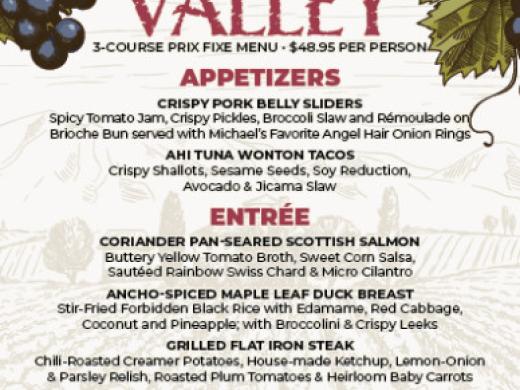 March 2025 Napa Valley Epicurean Menu Photo 4