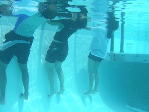 3 learning back float - Yes, you float in deep water, too. Learn the non-scary way! Photo 4