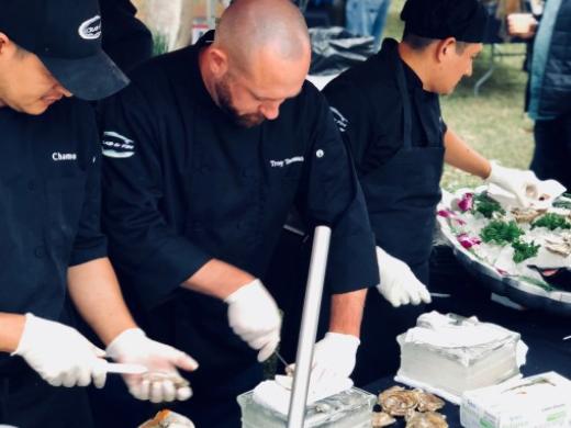 Oyster Shucking - Chef Troy Torman & the crew oyster shucking Photo 3