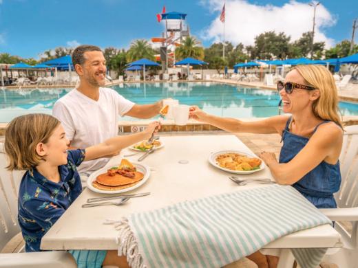 Enjoying a meal poolside Photo 5