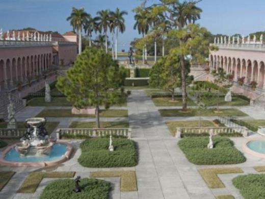 Ringling Courtyard - The Museum of Art boasts 31 galleries filled with Old Masters, contemporary art, special exhibitions and Joseph's Coat Skyspace by James Turrell. Photo 3