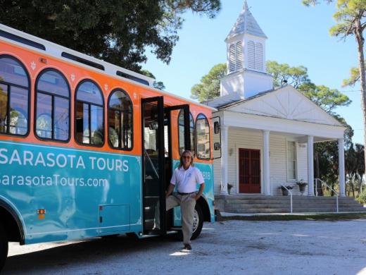 City Tour - Take our 90 min air-conditioned sightseeing City Tour offered daily at 10 or 1 and Learn about Sarasota's interesting history, culture, neighborhoods and things to do! Photo