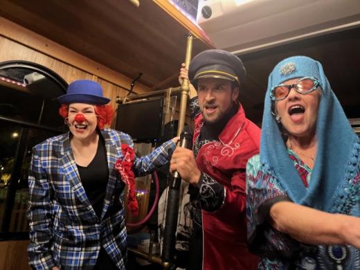 Murder Mystery Trolley - Enjoy singing along with our talented cast on our Murder Mystery, Haunted Sarasota, Christmas Carol Trolley or Sunset Cabaret shows. Photo 4