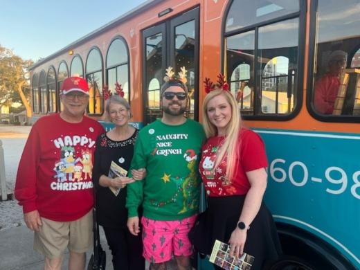 Tinsel Town Christmas Trolley Tour nightly in December - Tinsel Town Trolley is a neighborhood light tour with caroling and a cocoa bar stop. Runs twice nightly during December. Photo 8