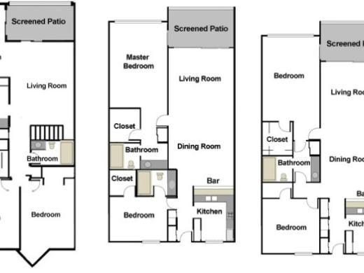 Siesta Dunes Floor Plans - We have 2 and 3 bedroom units available for rent! Photo 3