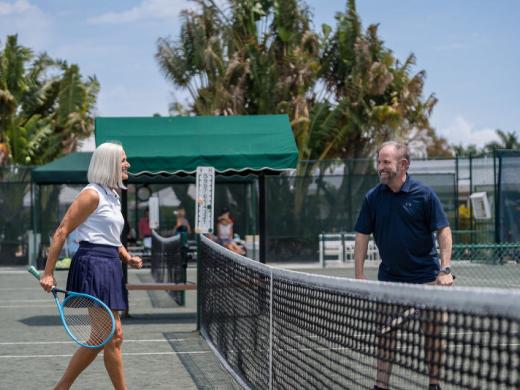 Tennis - Our three, private, Har-Tru tennis courts are actively used for open play, clinics, lessons and tournaments. Photo 8