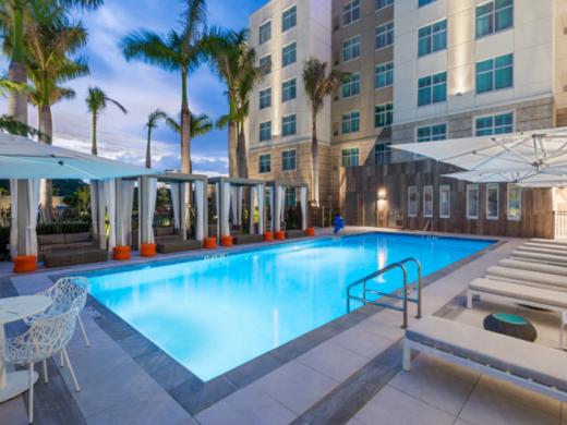 Night Pool - The pool at night at Homewood Suites by Hilton Sarasota/Lakewood Ranch Photo 4